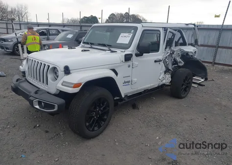 2021 Jeep Wrangler 4Xe Unlimited Sahara 4X4 from USA, damaged, VIN 1C4JJXP65MW747942